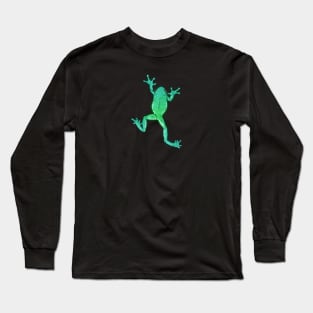 Small Frog Climbing On You Long Sleeve T-Shirt